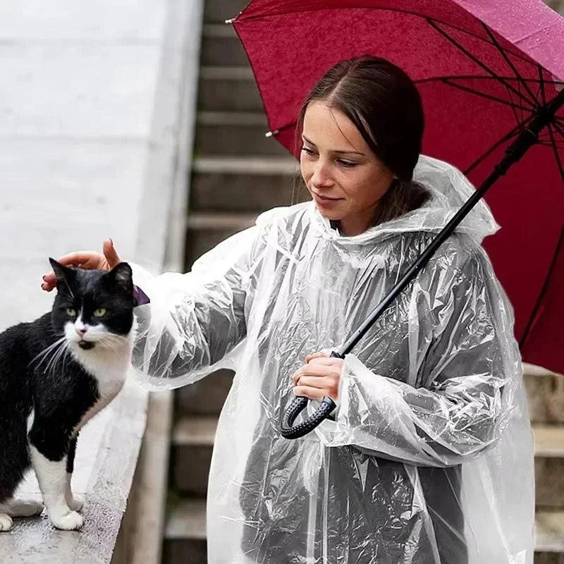 5/10 unidades de poncho de chu - Emergency Poncho Rain avaliação e preço