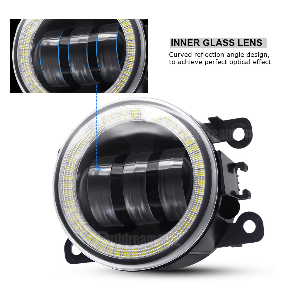 Farol de neblina olho de anjo, - Compass Lensatic avaliação e preço