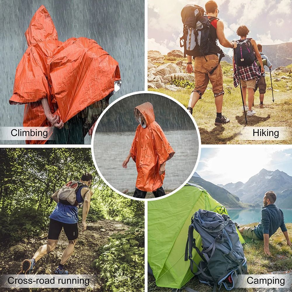 1 Peça Capa de Chuva para Viag - Emergency Poncho Rain avaliação e preço