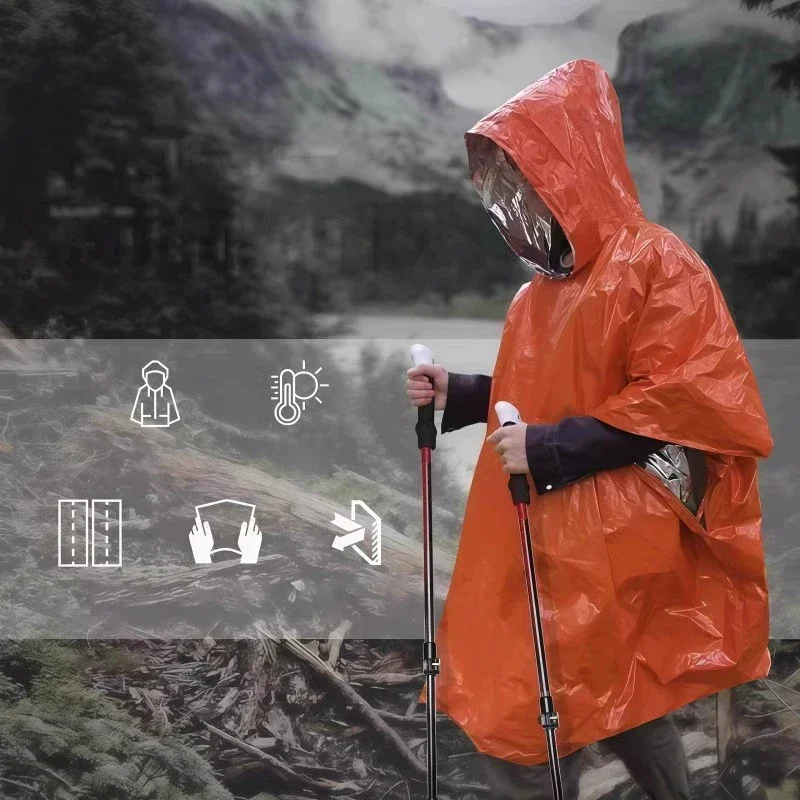 Poncho de Chuva de Emergência  - Emergency Poncho Rain avaliação e preço
